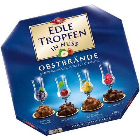 Edle Tropfen Chocolates Nuss Obstbrande