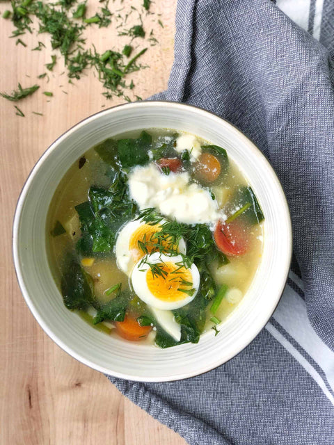 Homemade Green Borsch