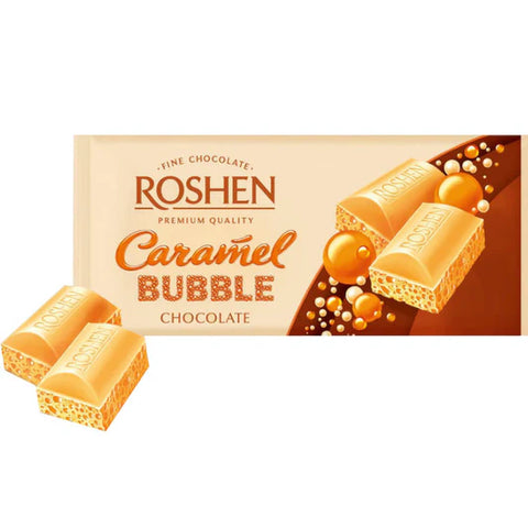 Roshen Caramel Bubble Chocolate